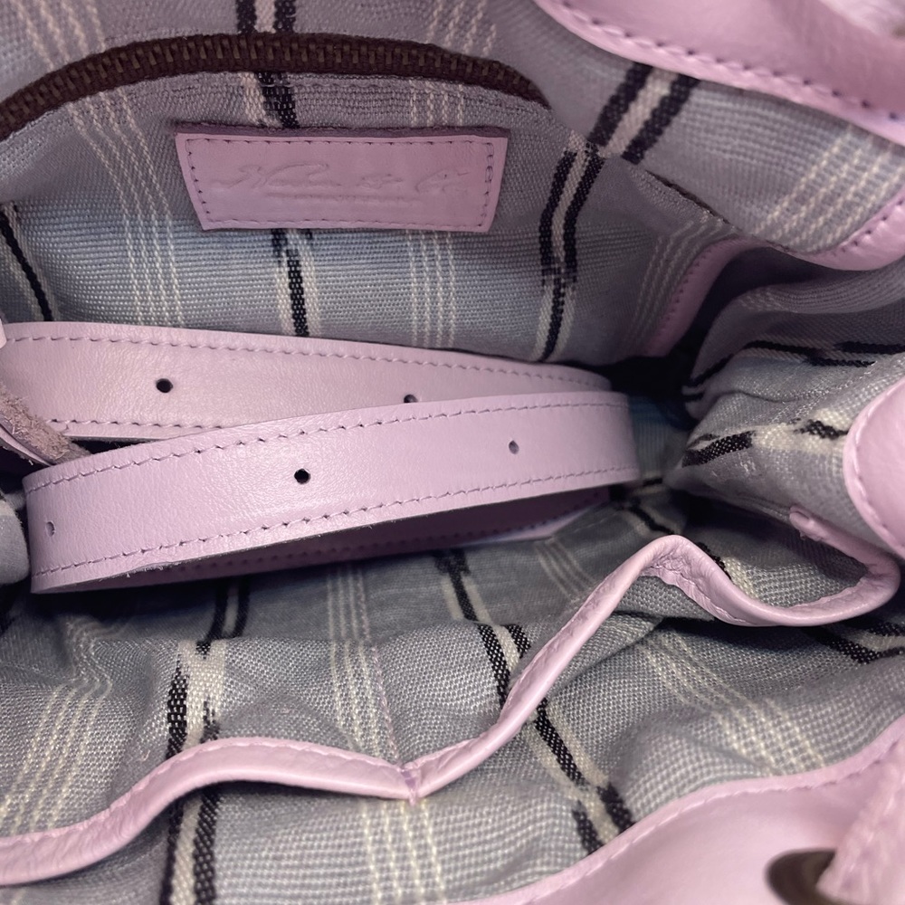 New Nena & Co Mini Leather Backpack - Lavender - Picture 6 of 9